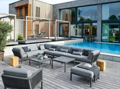 Club Lounge anthracite Kaffeetisch Keramik 80x80cm
