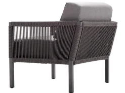 Club Lounge anthracite Sessel inkl. Polster BOMBAY 626 anthracite
