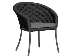 Cordial Luxe Dining Sessel dark-grey Kissen Grafito