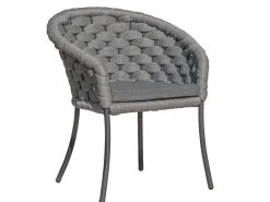 Cordial Luxe Dining Sessel light-grey Kissen Grafito