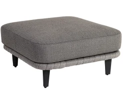 Cordial Luxe Hocker Ottomane Alu Rope Light Grey