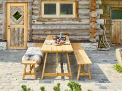 Country Dining Tisch Teak rustique 240x80cm