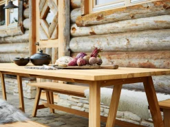 Country Dining Tisch Teak rustique 240x80cm