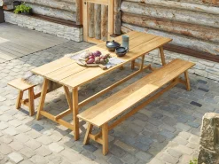 Country Dining Tisch Teak rustique 240x80cm