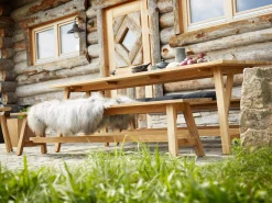 Country Sitzbank Teak rustique 240cm