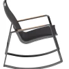 DIAMOND Schaukelstuhl Schaukelsessel Alu anthrazit charcoal Teak