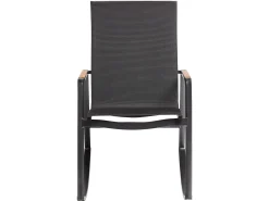 DIAMOND Schaukelstuhl Schaukelsessel Alu anthrazit charcoal Teak