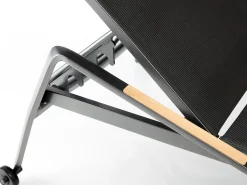 DIAMOND Stapelliege anthrazit/charcoal Teak
