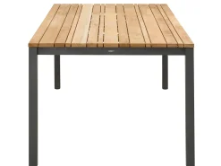 Dining Tisch Classic Alu anthracite Teak 160 x 100 cm