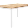 Dining Tisch Classic Alu white Teak