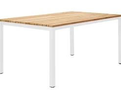 Dining Tisch Classic Alu white Teak