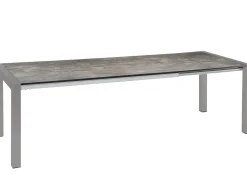 Doppel-Ausziehtisch Standard Alu graphit 214-294x100cm