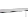 Doppel-Ausziehtisch Standard Alu weiß 214-294x100cm