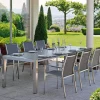 Doppel-Ausziehtisch Standard Edelstahl Silverstar 214-294x100cm