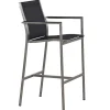 Edelstahl Barhocker Palladium silvergrey