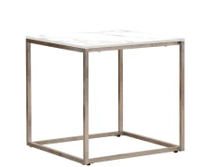 Edelstahl Dekton Beistelltisch Serie Palladium 45x45cm