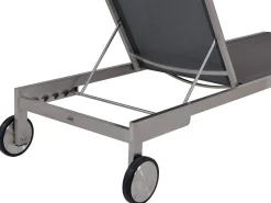 Edelstahl Gartenliege Palladium silvergrey