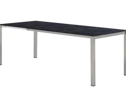 Edelstahl HPL Ausziehtisch Livigno 160/220x100cm