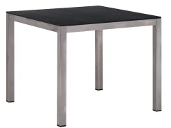 Edelstahl HPL Gartentisch Serie Livigno 90x90cm