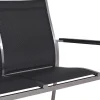 Edelstahl 2-Sitzer Bank Palladium silvergrey
