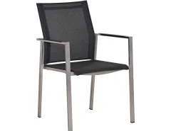 Edelstahl Stapelsessel Karat softsling black