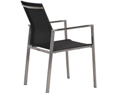 Edelstahl Stapelsessel Karat softsling black