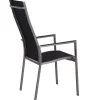 Edelstahl Stapelsessel Palladium Highback silvergrey