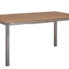 Edelstahl Teak Ausziehtisch Valis 160/210x90cm