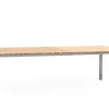 Edelstahl Teakholz Ausziehtisch Livigno 160/220/280x100cm
