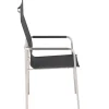 Feel Stapelsessel hoch Edelstahl Outdoorgewebe charcoal