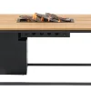 Feuertisch Cosiloft 120 anthracite Teak Top