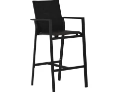 Garten-Barhocker Oriental Aluminium Outdoorgewebe anthrazit|anthrazit