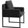 Gartensessel Emerald Alu mit Outdoorpolster Dark grey