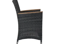 Gartensessel Polyrattan Long Island stone