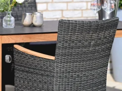 Gartensessel Polyrattan Long Island stone