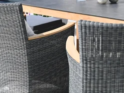 Gartensessel Polyrattan Long Island stone