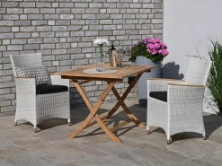 Gartensessel Polyrattan Long Island white wash