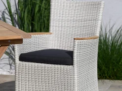 Gartensessel Polyrattan Long Island white wash