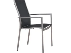 Gartenstuhl Edelstahl Stapelsessel Palladium silvergrey