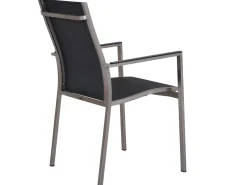 Gartenstuhl Edelstahl Stapelsessel Palladium silvergrey