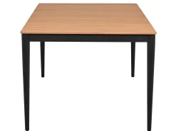 Gartentisch Alila Alu anthrazit mit Teakholz 220x100cm