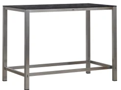 Gartentisch Edelstahl Stehtisch Barolo HPL 138x80cm