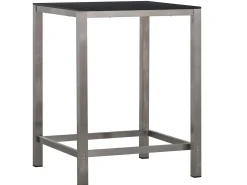 Gartentisch Edelstahl Stehtisch Barolo HPL 80x80cm