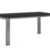 Gartentisch Taurus HPL Edelstahl gebürstet 180x100cm