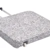 Granitsockel Z 55kg 55x55x9cm mit Rollen und Handgriff