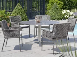 Greta Diningsessel Alu Synthetikfaser anthrazit|platin