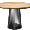 Grid Dining Tisch Alu anthracite Teakholz