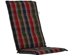 Hochlehner Auflage Vario 118/123x48cm Solena Karo blau/rot/grün