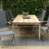 Hochlehner Klappsessel Columbia Edelstahl Teak Armlehne