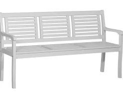 Holzbank Britta 3-Sitzer 153cm weiß